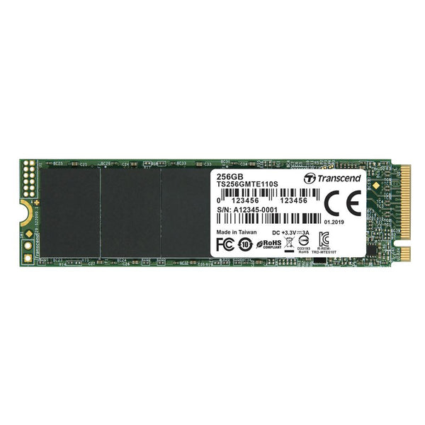 256GB Transcend NVME PCIe Gen3 x4 110S M.2 (2280) Internal SSD