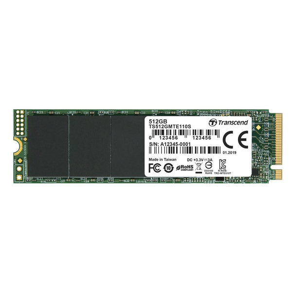 512GB Transcend NVME PCIe Gen3 x4 110S M.2 (2280) Internal SSD